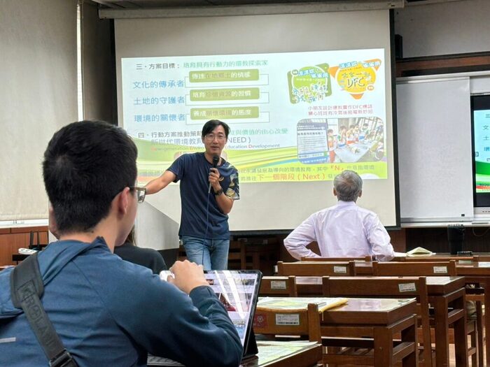 20241126屏東縣勝利國小湯奇霖主任到校演講(勝利環教探索家-NEED永續行)圖片