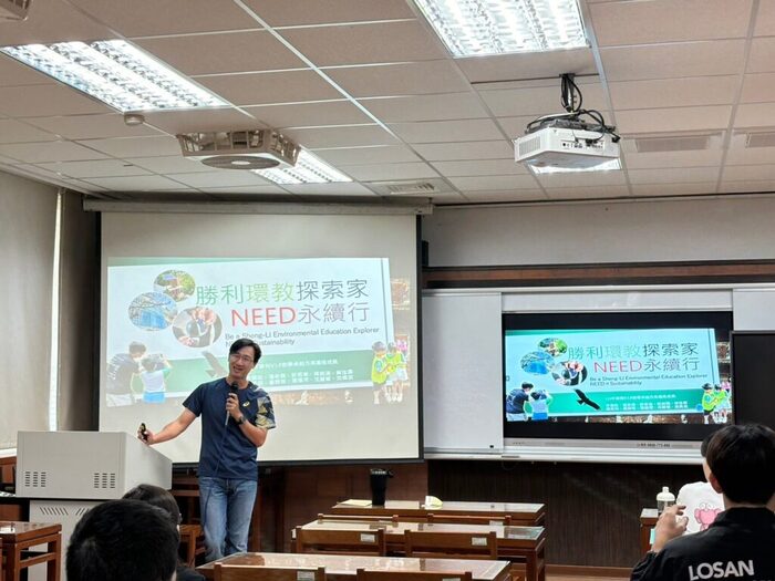 20241126屏東縣勝利國小湯奇霖主任到校演講(勝利環教探索家-NEED永續行)圖片